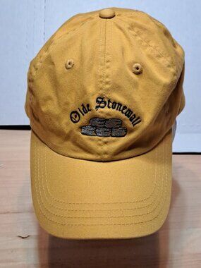 Olde Stonewall Inn Limited Edition Hat Strap Gold Yellow Ellwood City Cotton OS